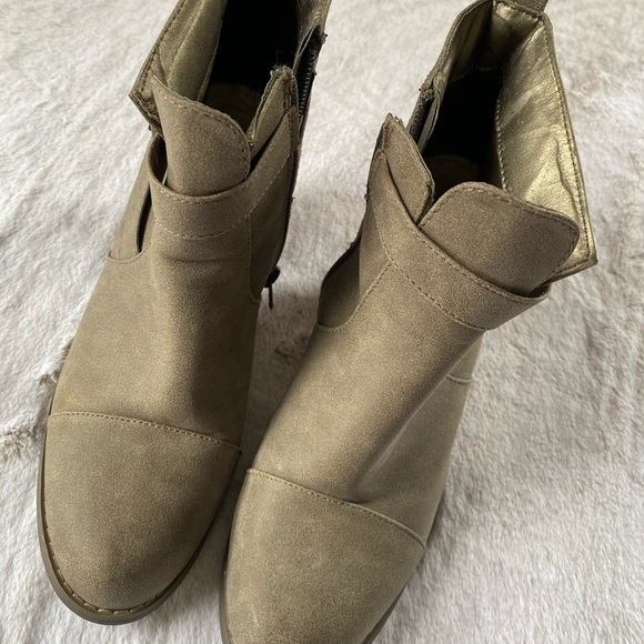 Taupe Ankle Boots - Picture 2 of 4